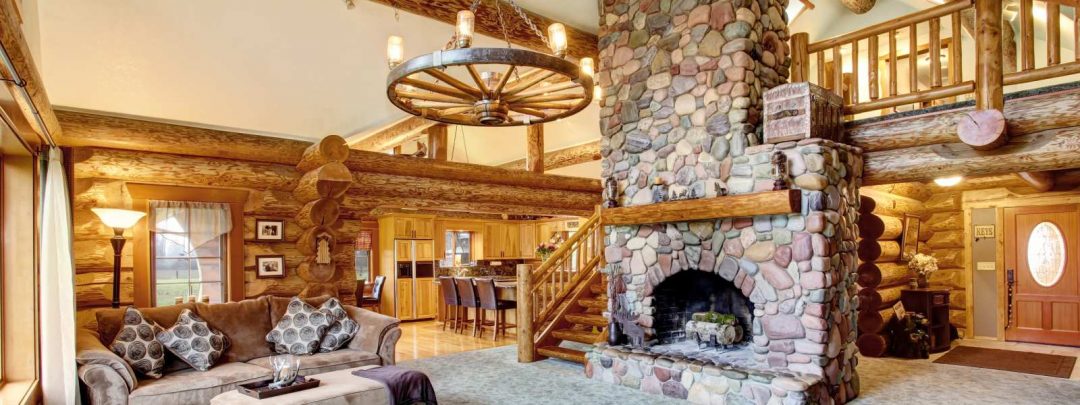Beautifully decorated log home